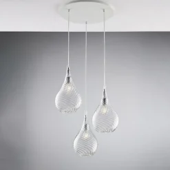 Sospensione in Ferro con Vetri Pyrex Made in Italy - Amazonia