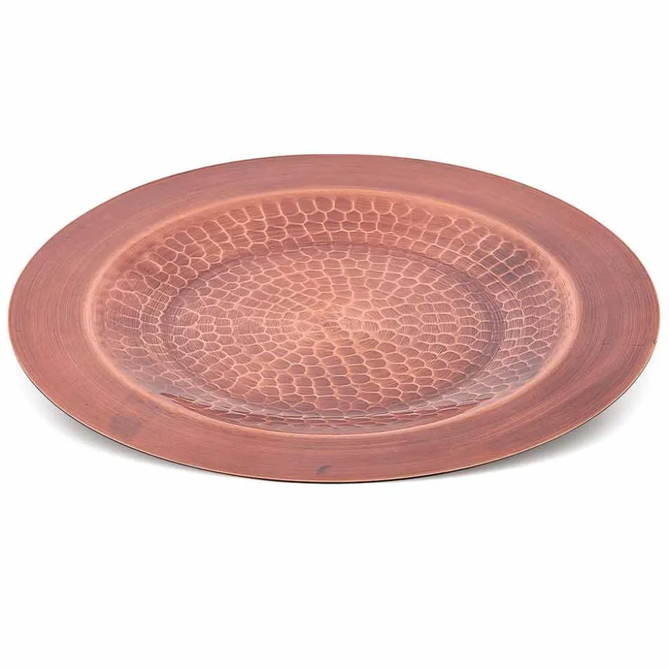 Sottopiatto in Rame Massiccio Verde o Imbrunito 31 cm 6 Pezzi - Rocho