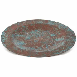 Sottopiatto in Rame Massiccio Verde o Imbrunito 31 cm 6 Pezzi - Rocho