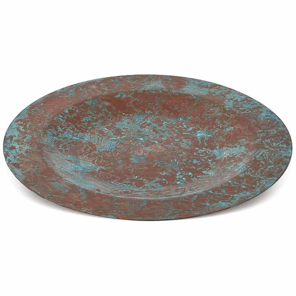 Sottopiatto in Rame Massiccio Verde o Imbrunito 31 cm 6 Pezzi - Rocho