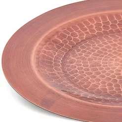 Sottopiatto in Rame Massiccio Verde o Imbrunito 6 Pezzi 28 cm - Rocho