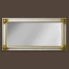 Specchiera a muro design moderno in legno a mano made in Italy Stefano