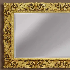 Specchiera a muro in legno linee moderne fatta a mano in Italia Alex
