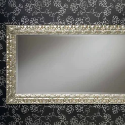 Specchiera a muro in legno rettangolare fatta a mano in Italia Nicolò