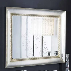 Specchiera a muro rettangolare legno ayous a mano made in Italy Igor