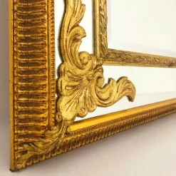 Specchiera a parete in legno rettangolare prodotta in Italia Valentino