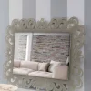 Specchiera a Parete Rettangolare di Design Moderno in Plexiglass Tortora - Selly