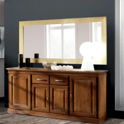 Specchiera con Cornice in Diverse Finiture Realizzata in Italia - Belenus