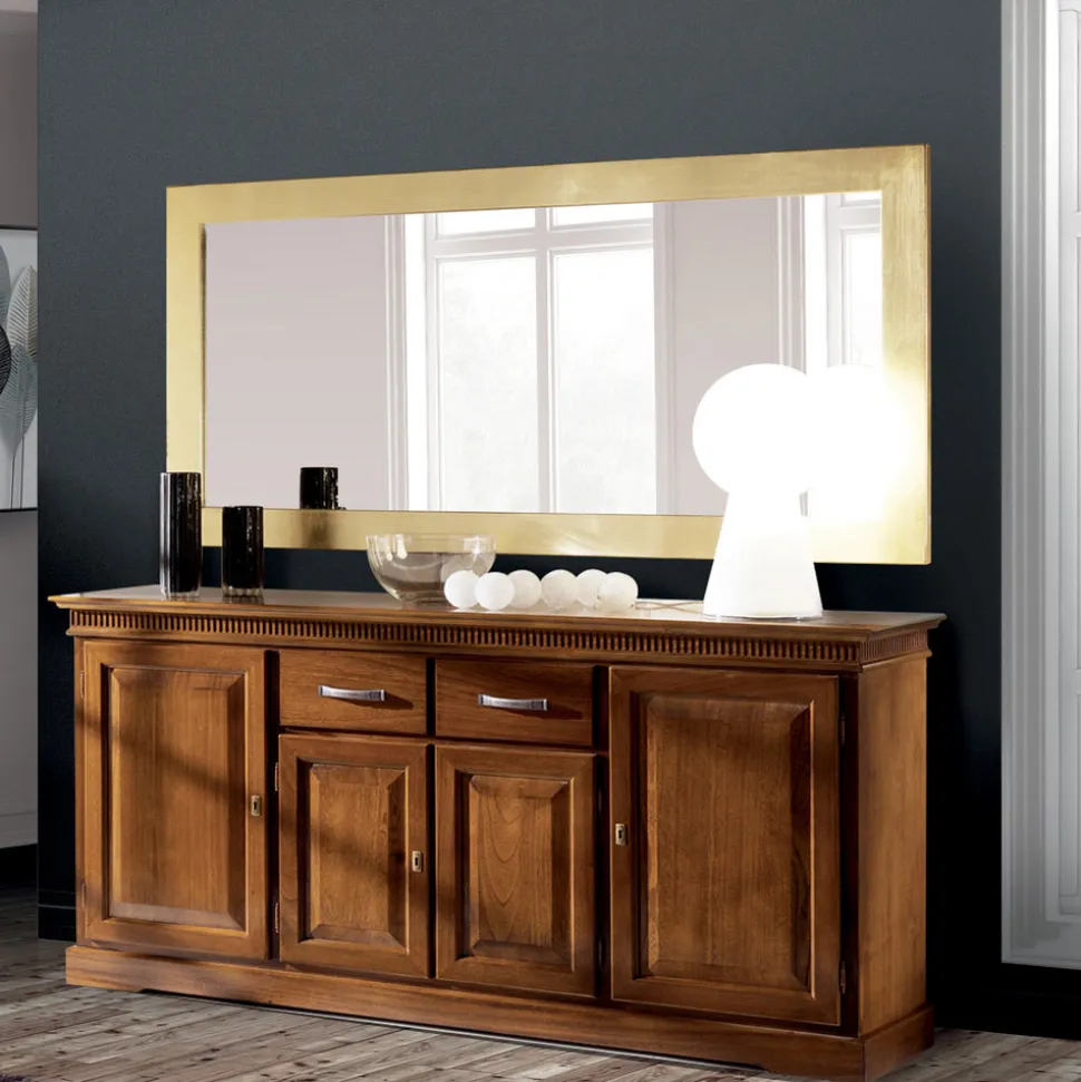 Specchiera con Cornice in Diverse Finiture Realizzata in Italia - Belenus