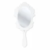 Specchiera da parete bianca con cornice decorata Neve made in Italia