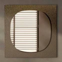 Specchiera da Parete con Cornice in Vetro Forgiato Made in Italy - Maverick