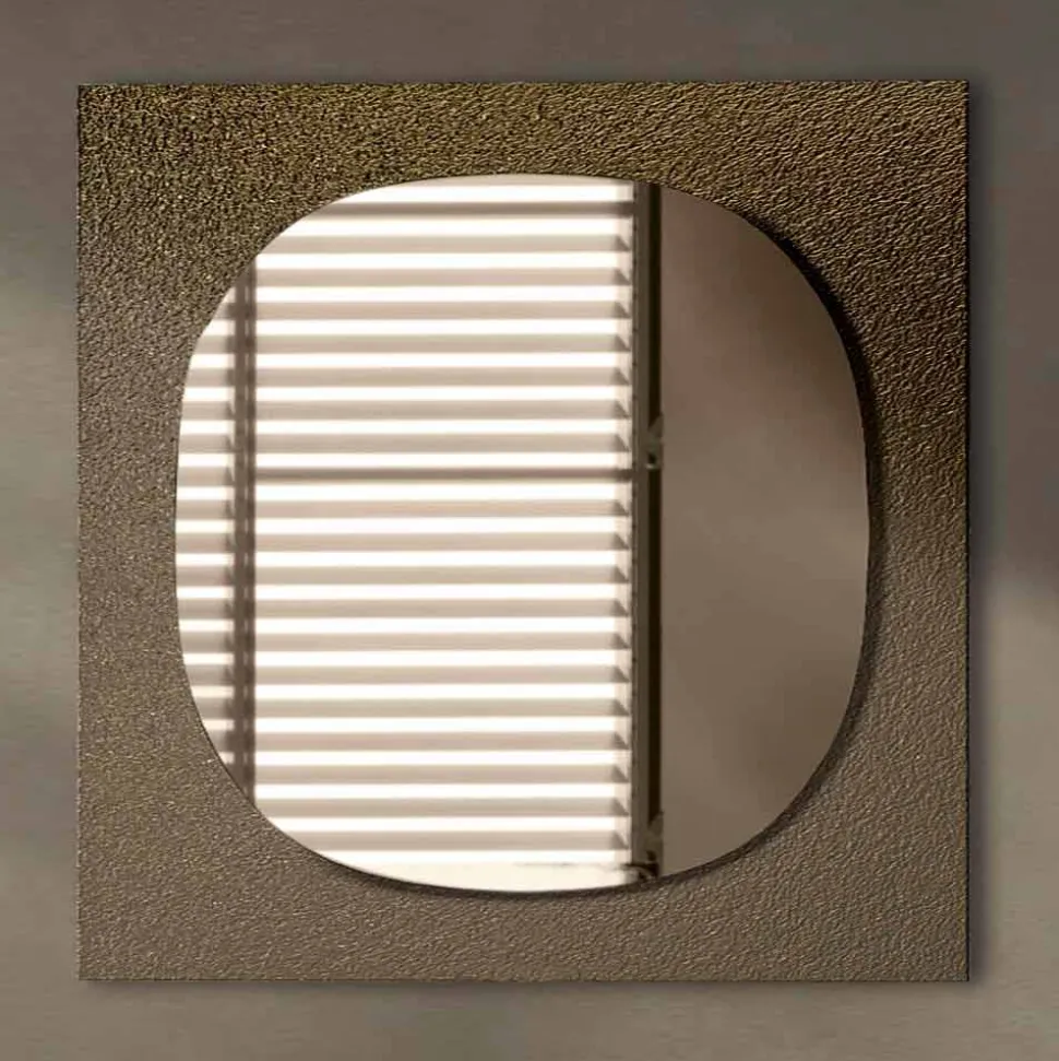 Specchiera da Parete con Cornice in Vetro Forgiato Made in Italy - Maverick
