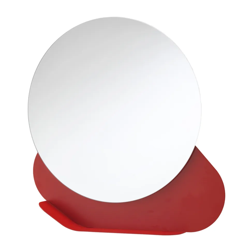 Specchiera da Parete con Mensola in Metallo in Vari Colori Made in Italy - Hera