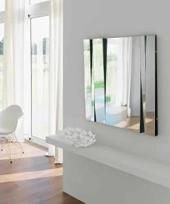 Specchiera da Parete di Design Moderno in Vetro e Metallo Made in Italy – Pallino