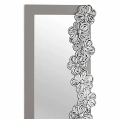 Specchiera da parete di design decorata a mano made in Italy Senapina