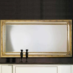 Specchiera da parete moderna in legno di ayous fatta in Italia Armando