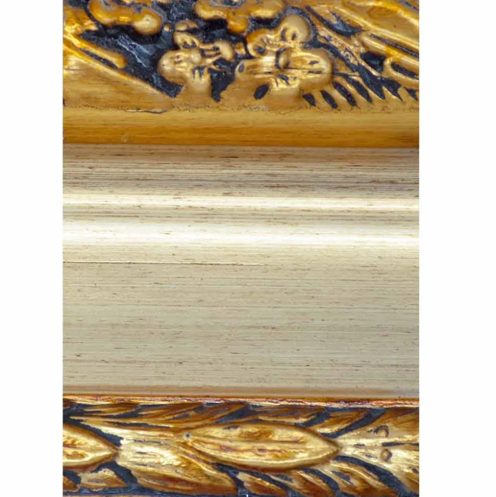Specchiera da parete moderna in legno di ayous fatta in Italia Armando