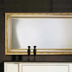 Specchiera da parete moderna in legno di ayous fatta in Italia Armando