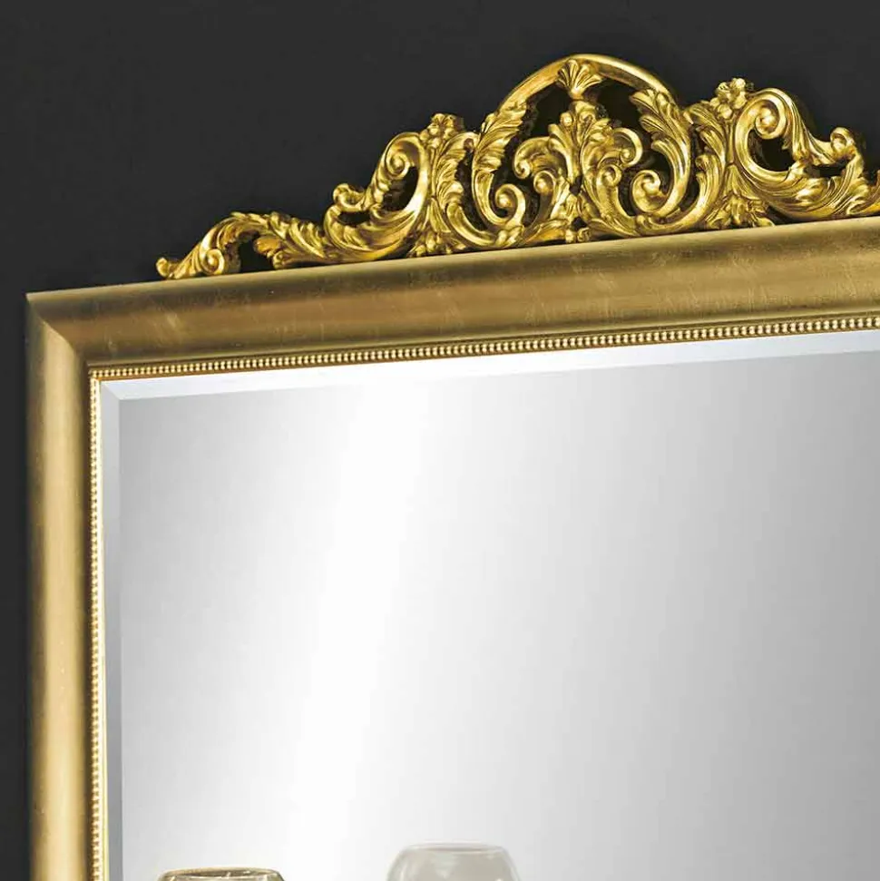 Specchiera da parete moderna realizzata in legno in Italia Kevin