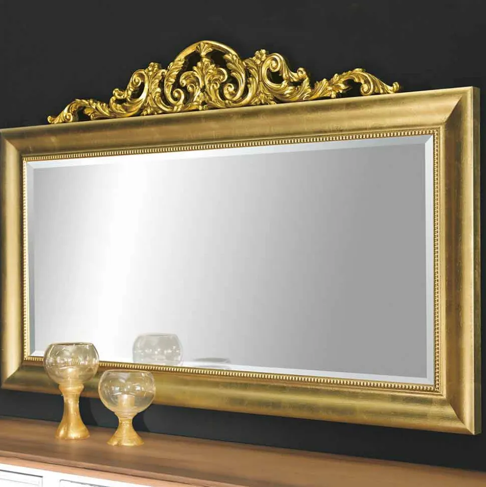 Specchiera da parete moderna realizzata in legno in Italia Kevin