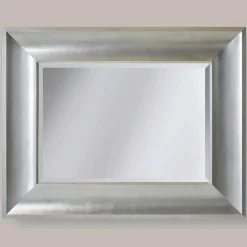 Specchiera da parete oro,argento in legno di ayous made Italy Silvio