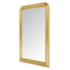 Specchiera in Legno Decorata a Mano in Foglia Oro Made in Italy - Navona