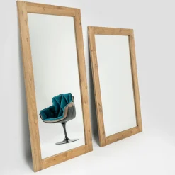 Specchiera in Legno di Pino Naturale Invecchiato Spazzolato - Acerno
