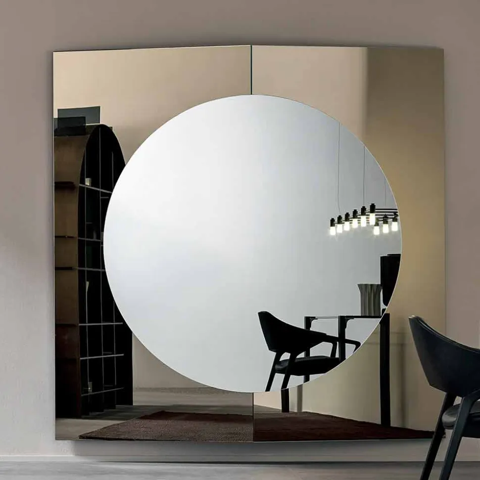 Specchiera Muro di Design Moderno Composta da 3 Pannelli Made in Italy – Bristol