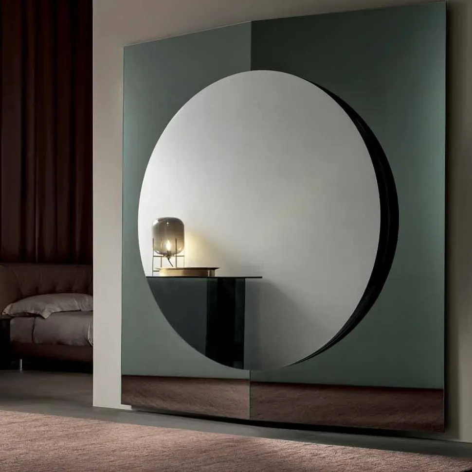 Specchiera Muro di Design Moderno Composta da 3 Pannelli Made in Italy – Bristol