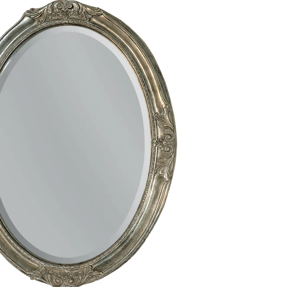 Specchiera Ovale con Specchio Molato Made in Italy - Avus