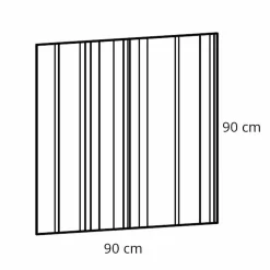Specchiera Quadrata da Parete di Design Moderno Made in Italy – Coriandolo