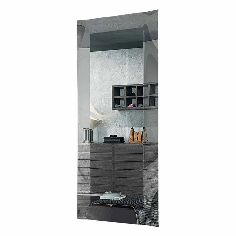 Specchiera Rettangolare di Design con Cornice in Vetro Made in Italy - Eclisse