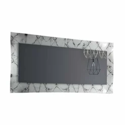 Specchiera Rettangolare di Design con Cornice in Vetro Made in Italy - Eclisse