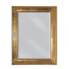 Specchiera Rettangolare in Foglia Oro Leggermente Anticata Made in Italy - Abeona