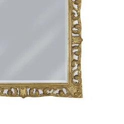 Specchiera Rettangolare in Foglia Oro e Specchio Molato Made in Italy - Rangi
