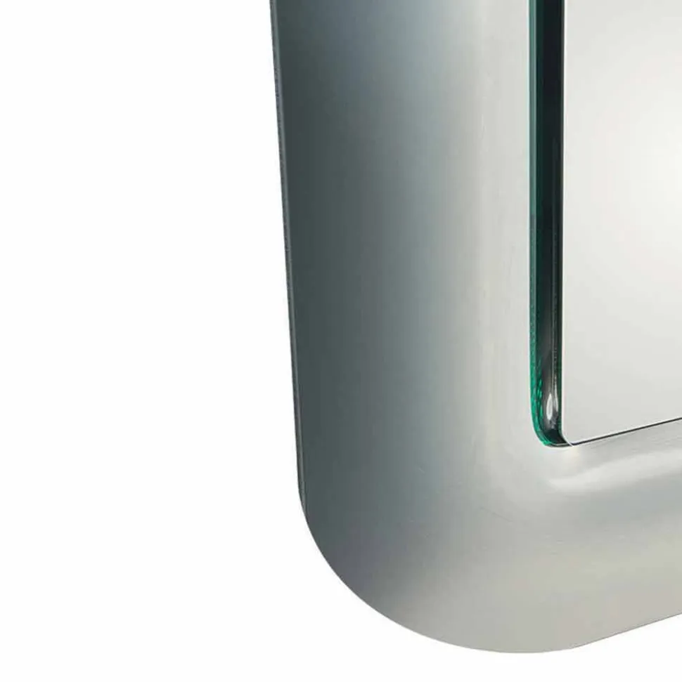 Specchiera Rettangolare Lunga con Cornice Effetto Cristallo Made in Italy - Loop