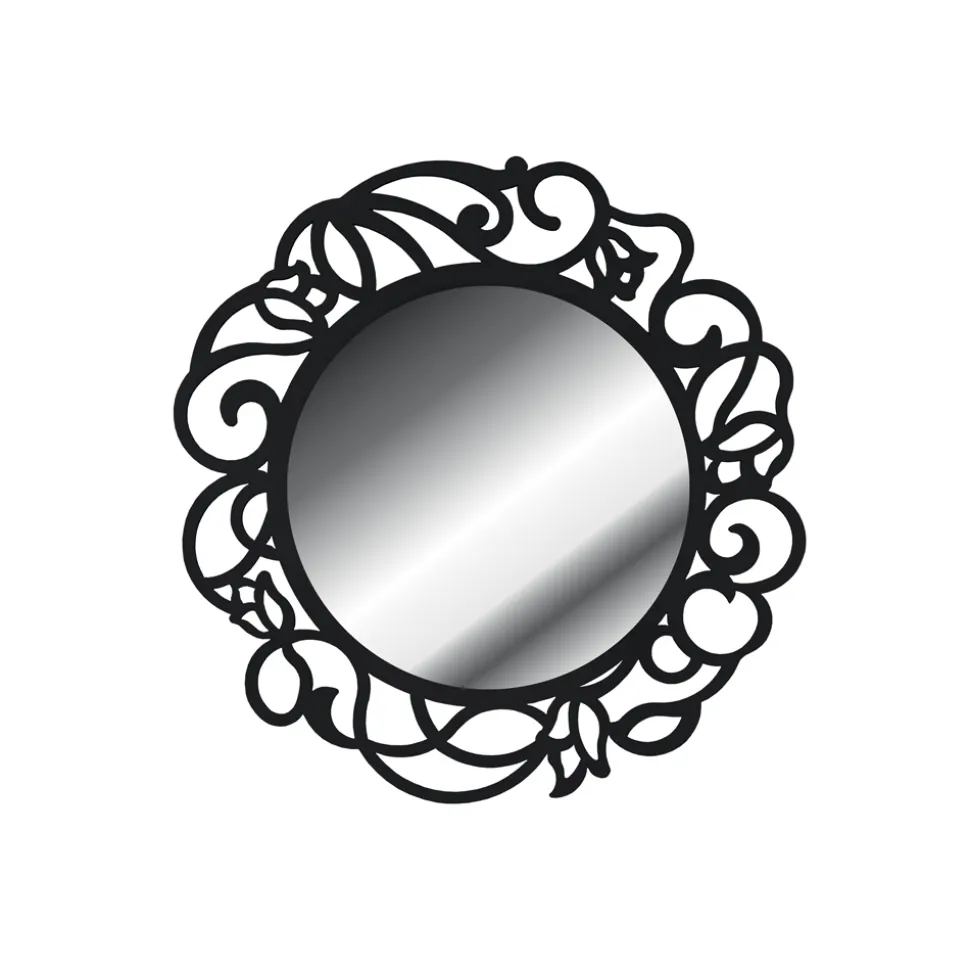 Specchiera Rotonda con Motivo Traforato Made in Italy - Ferona