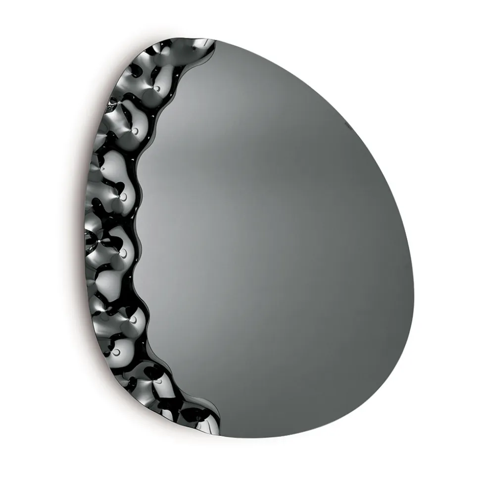 Specchiera Sagomata con Inserto in Vetro Mosso Made in Italy - Amata