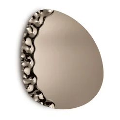 Specchiera Sagomata con Inserto in Vetro Mosso Made in Italy - Amata