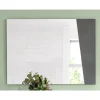 Specchio a Muro con Legno Bianco Lucido o Ardesia Design Italiano - Joris