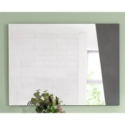 Specchio a Muro con Legno Bianco Lucido o Ardesia Design Italiano - Joris