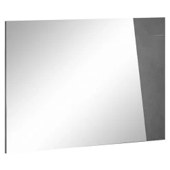 Specchio a Muro con Legno Bianco Lucido o Ardesia Design Italiano - Joris