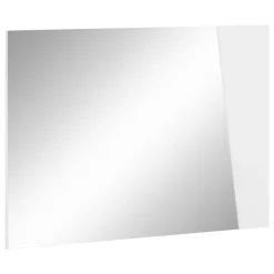 Specchio a Muro con Legno Bianco Lucido o Ardesia Design Italiano - Joris