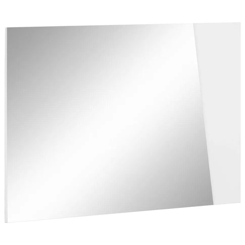 Specchio a Muro con Legno Bianco Lucido o Ardesia Design Italiano - Joris
