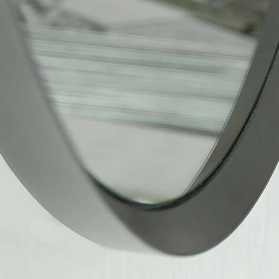 Specchio a Muro Rotondo con Cornice Laccata di Design Moderno Elegante - Odosso