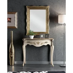 Specchio Classico con Cornice Oro Rettangolare Made in Italy - Florence