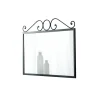 Specchio con Cornice in Ferro Tubolare Nero Grafite Made in Italy - Chester