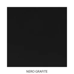 Specchio con Cornice in Ferro Tubolare Nero Grafite Made in Italy - Chester