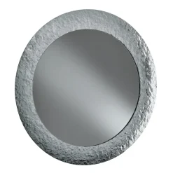 Specchio con Cornice in Vetro Martellato Retroargentato Made in italy - Basilia