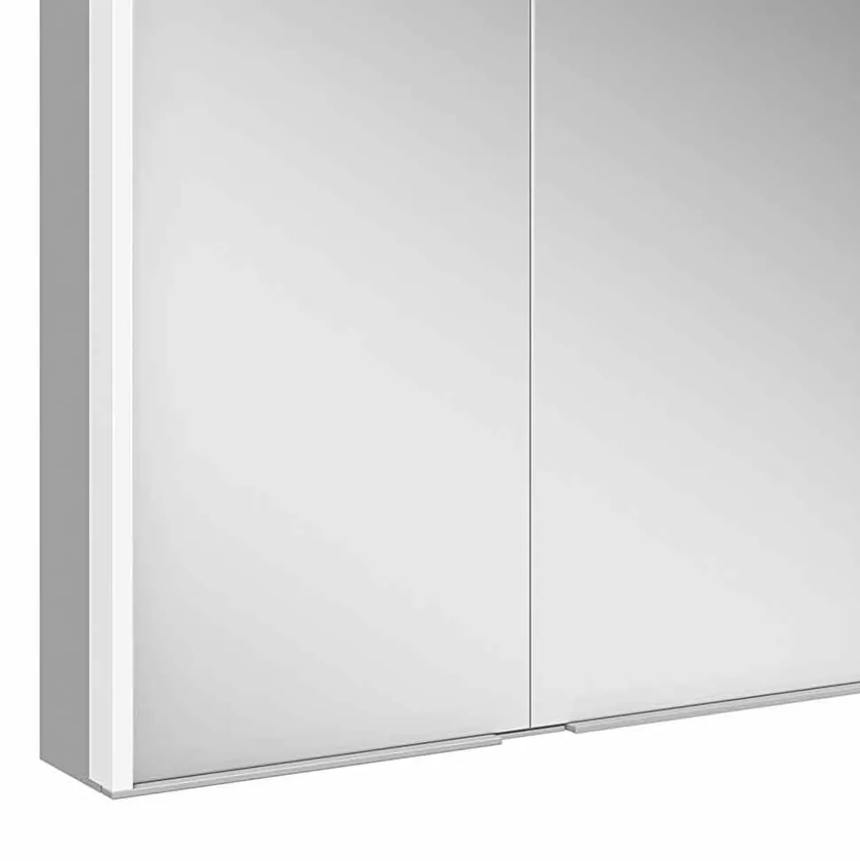 Specchio Contenitore da Parete in Alluminio con Illuminazione LED - Demon